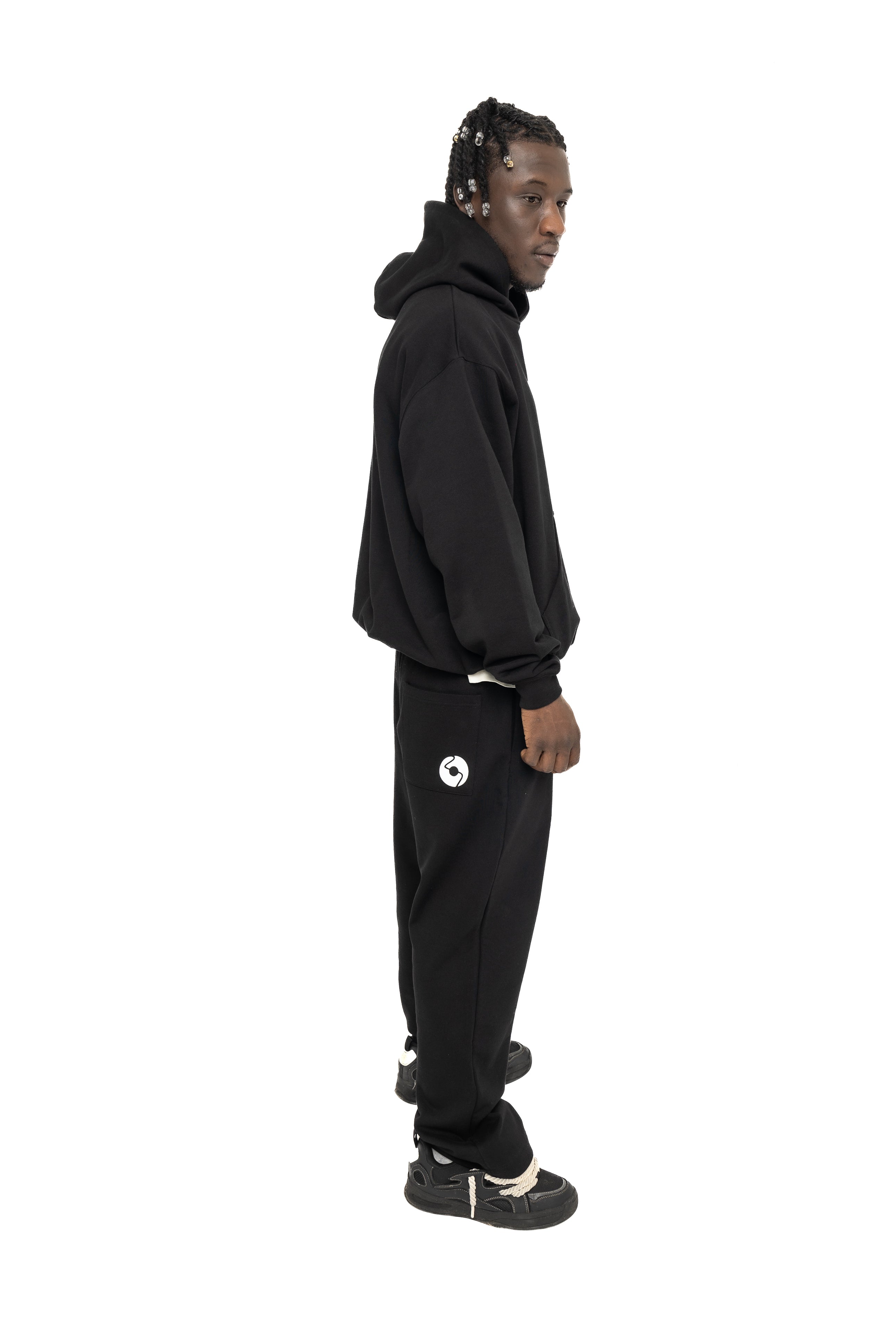 The Day 1 Hoody (Black on Black)