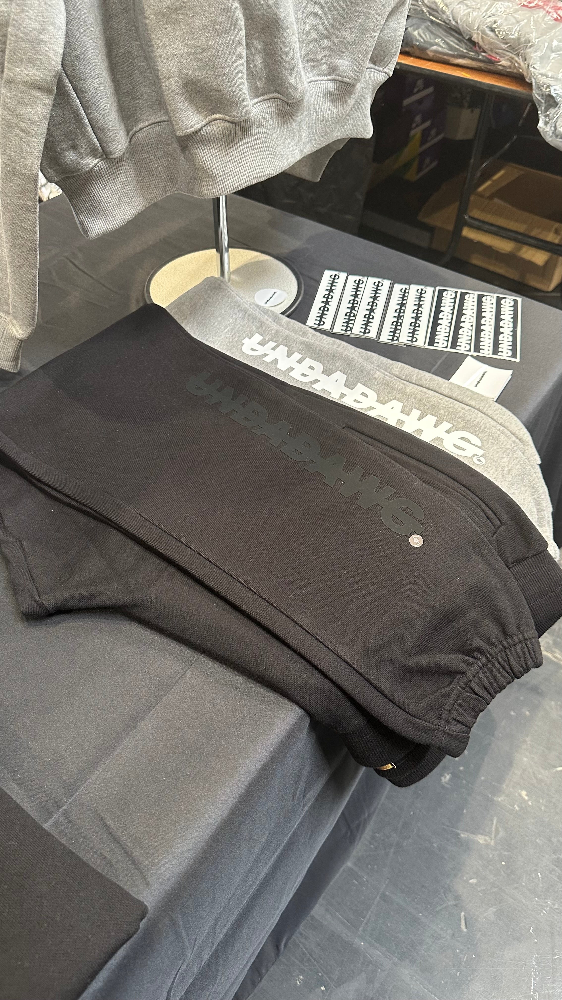 The Day 1 Track Pant (Black on Black)